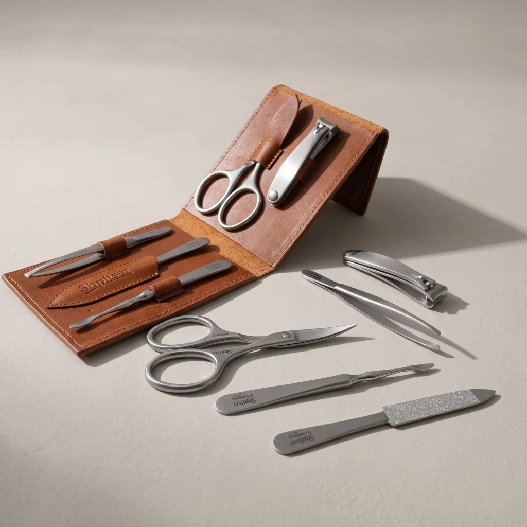 Shpitser Nail Kit, Manicure and Pedicure Women Set of 5 tools: Sharp