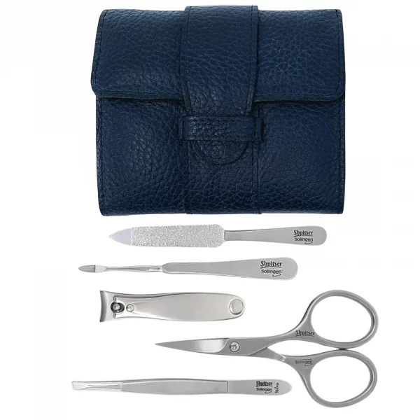 Shpitser 5-Piece Nail Kit, Italian leather case