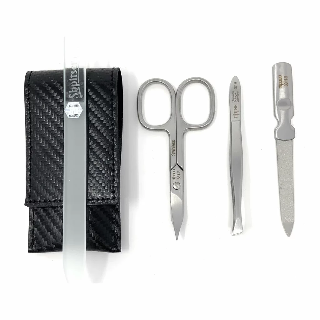German Manicure Set Stainless Steel Grooming Kit Hand Made — view 2
