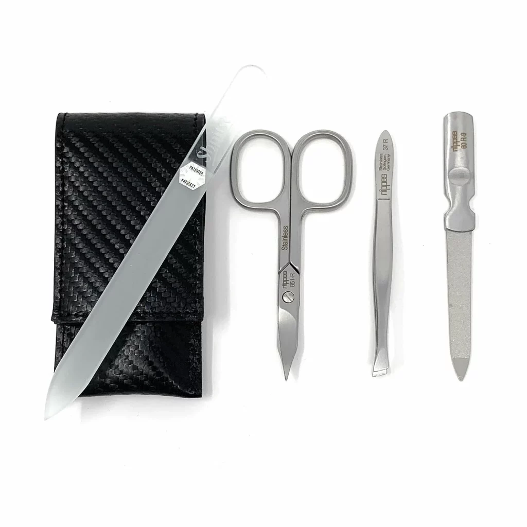 German Manicure Set Stainless Steel Grooming Kit Hand Made — view 3