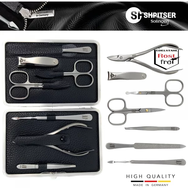 Shpitser 7pc TopInox Set with nose scissors — second view
