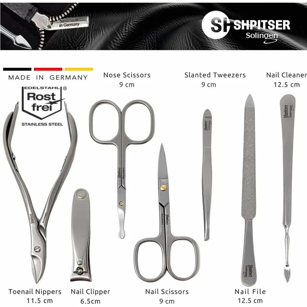 Shpitser 7pc TopInox Set with nose scissors — view 4