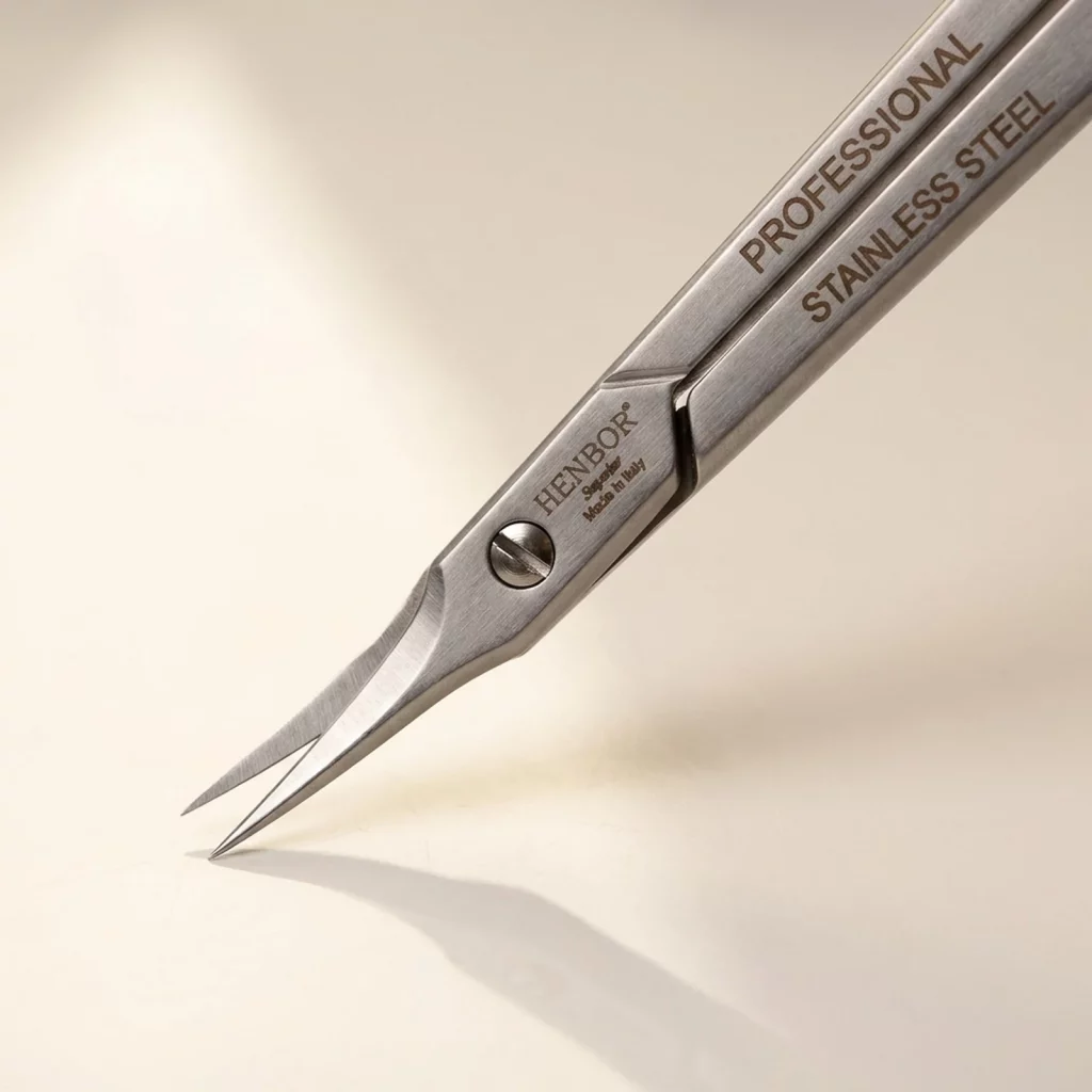 Henbor Stainless Steel Manicure Cuticle Scissors