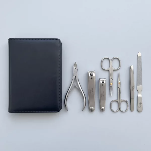 SHPITSER 7pc TopInox Stainless Steel Tools Manicure Pedicure Set