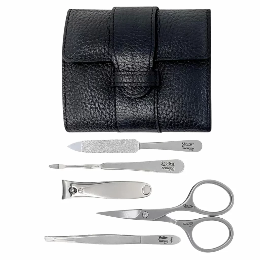 Shpitser 5-Piece Nail Kit, black case