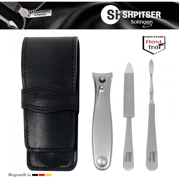 Shpitser Solingen TopInox Stainless Steel German Hand Sharpened (Black) — second view