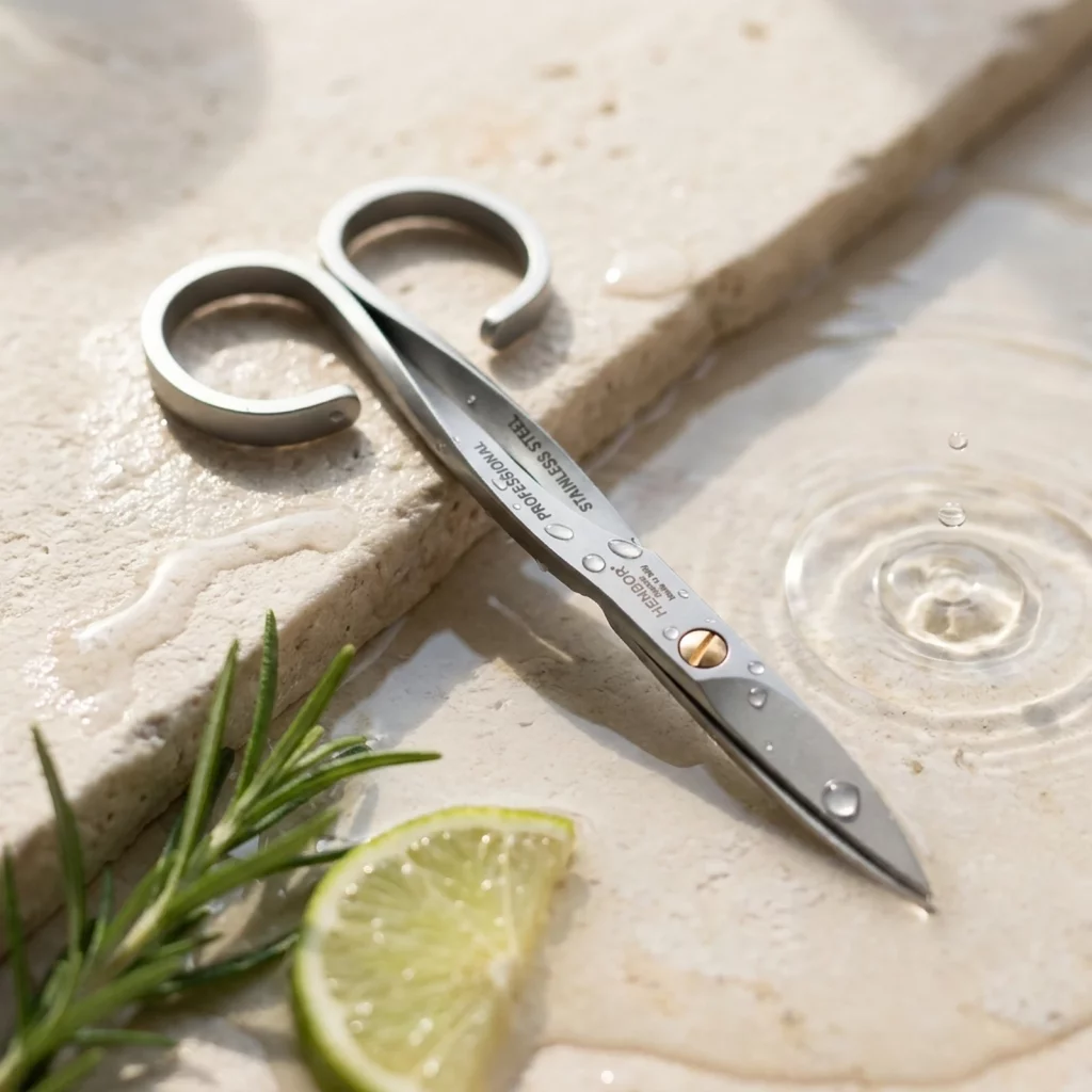 Henbor MixLine Stainless Steel Manicure Pedicure Nail Scissors