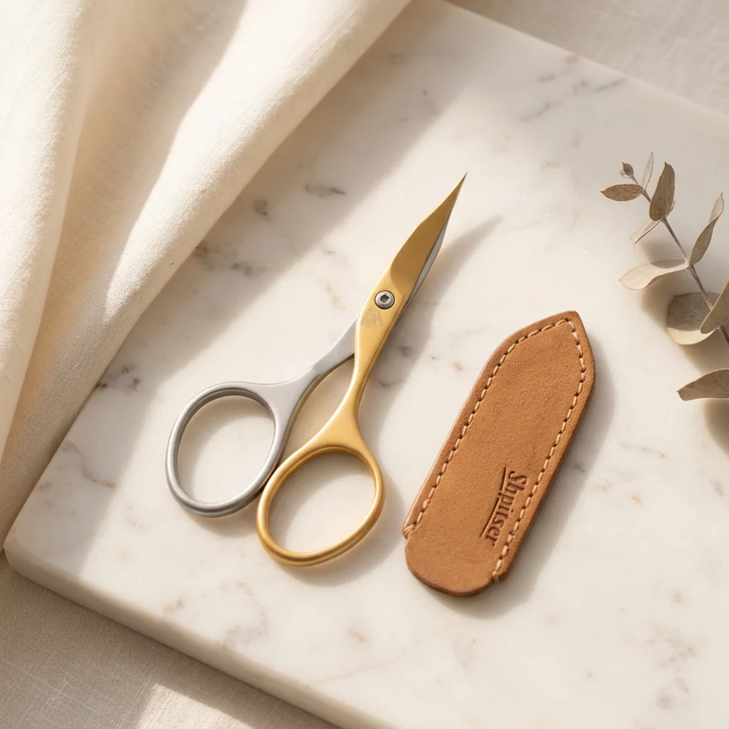 Stainless Steel Titanium Self Sharpened Combination Nail and Cuticle