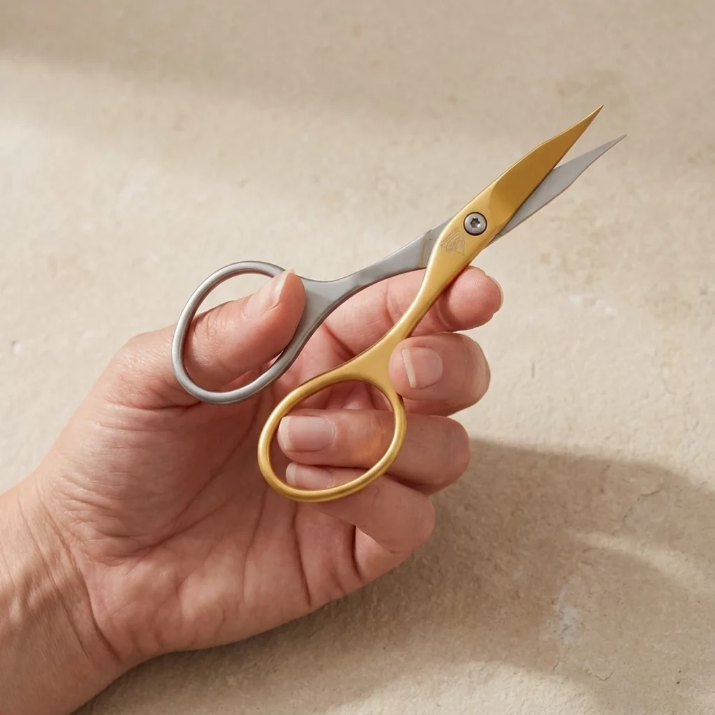 Stainless Steel Titanium Self Sharpened Combination Nail and Cuticle