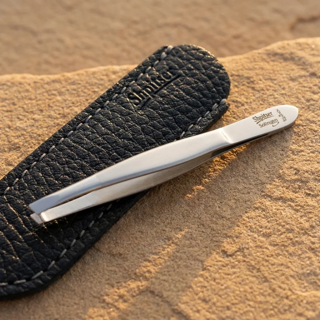 Shpitser Solingen Stainless Steel TopInox Slanted Tweezers German