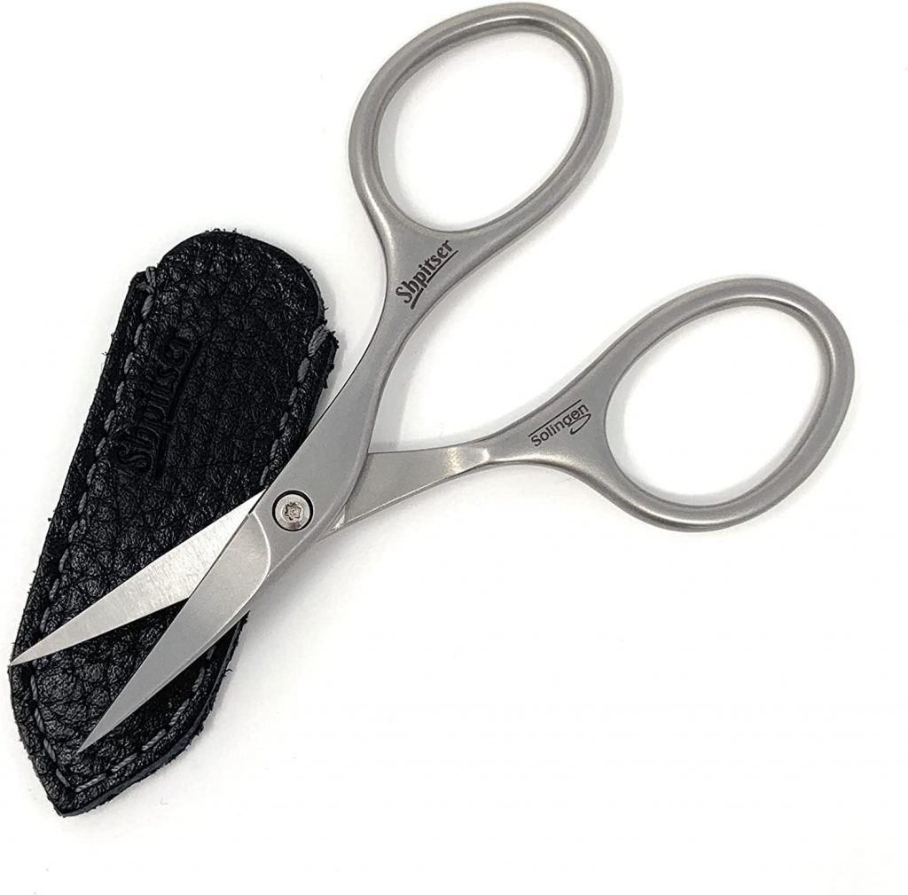 Shpitser Stainless Steel Nail Scissors, Handmaid in Solingen Germany With Genuine Leather Case — view 5