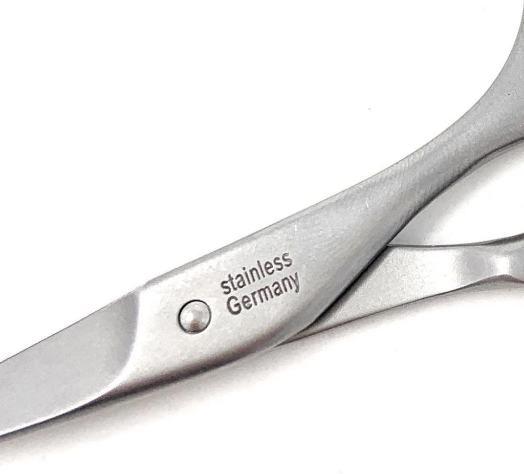 Shpitser Stainless Steel Nail Scissors, Handmaid in Solingen Germany With Genuine Leather Case — view 4