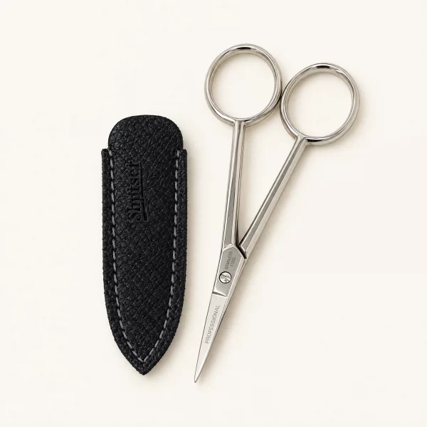 Henbor Mustache & Beard Scissors Nickel-Plated Special Carbon Steel